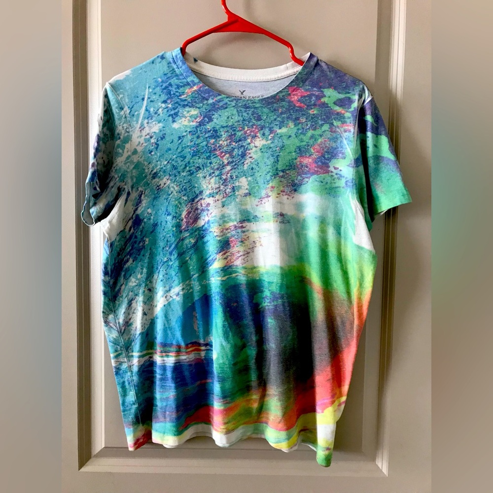 AE Psychedelic acid wave t shirt